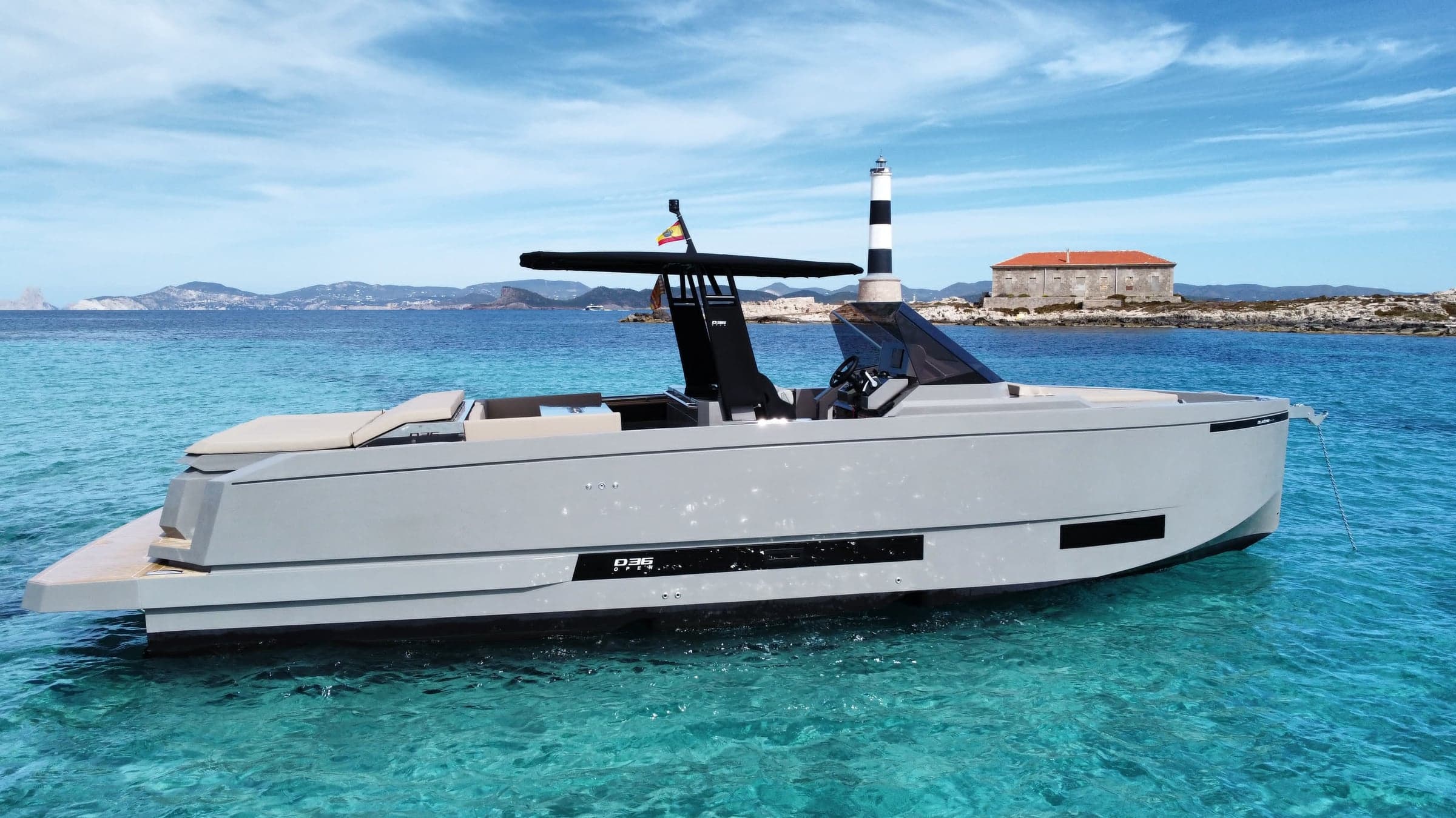 De Antonio D36 Open available for charter in Ibiza